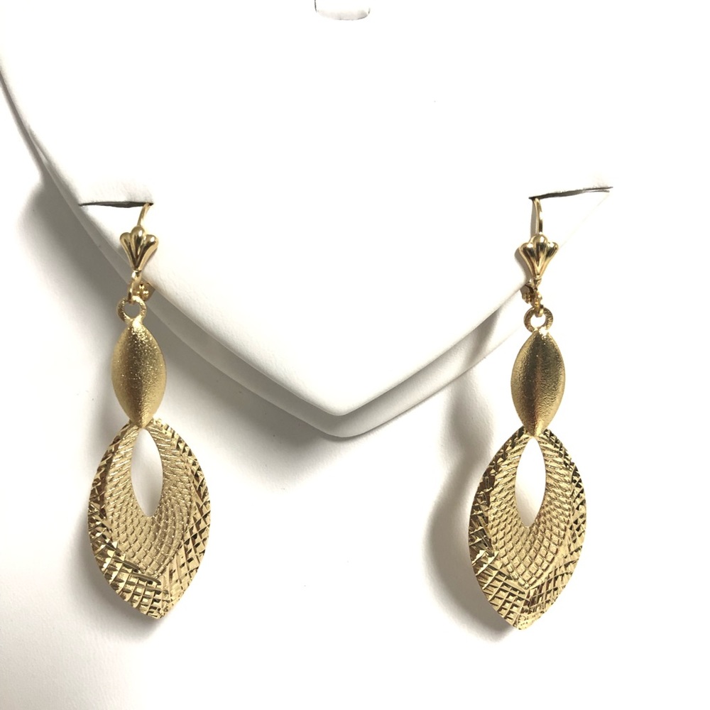 18k Gold Filled Long Earrings
